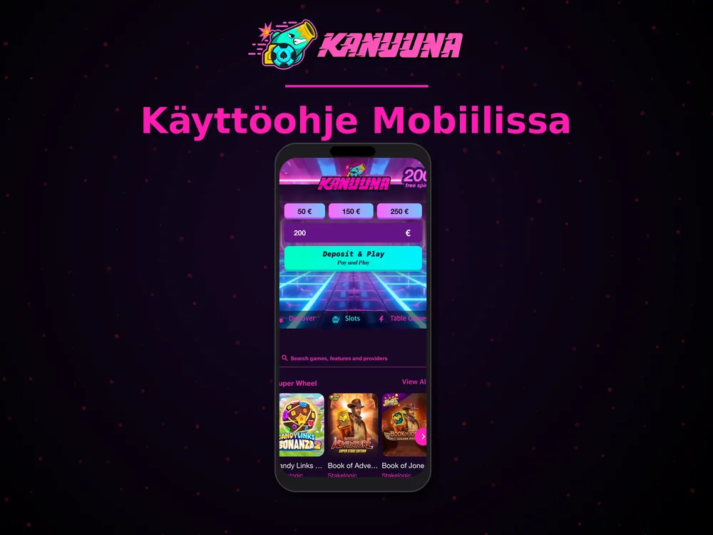 Kanuuna - Käyttöohje Mobiilissa