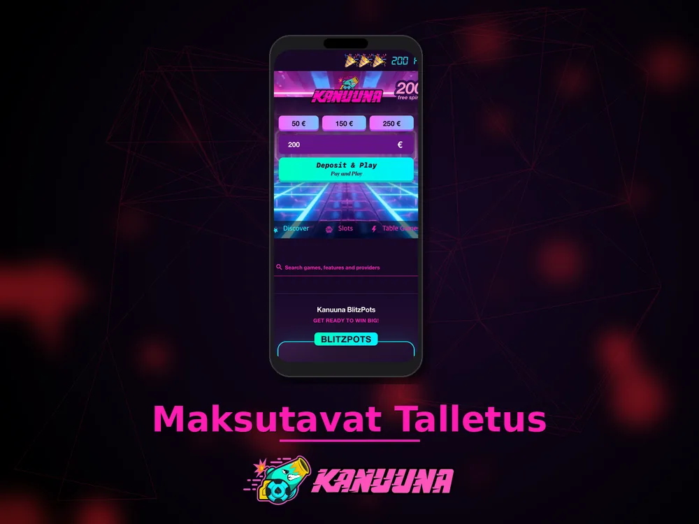 Kanuuna - Maksutavat Talletus