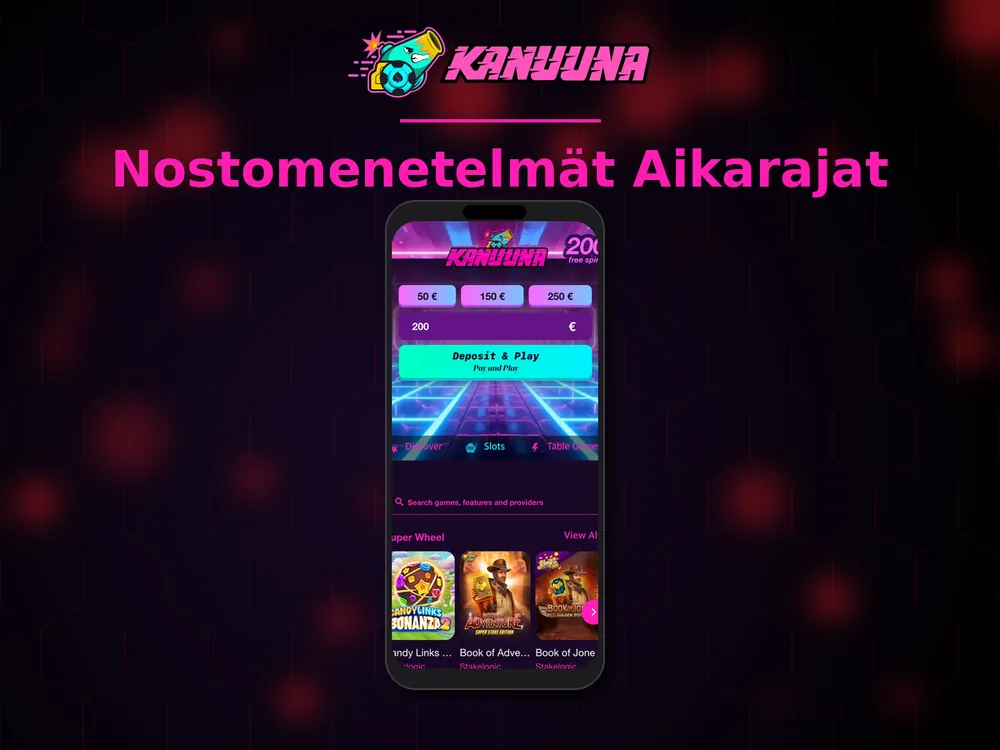 Kanuuna - Nostomenetelmät Aikarajat