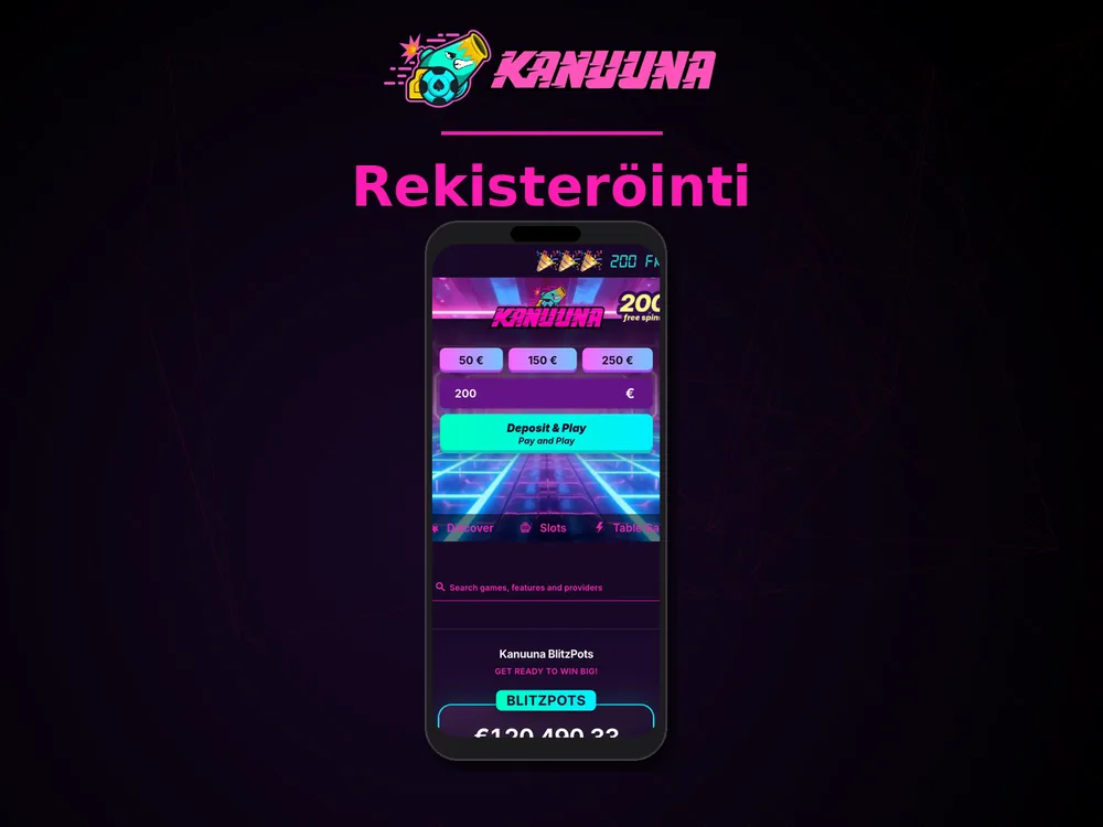 Kanuuna - Rekisteröinti