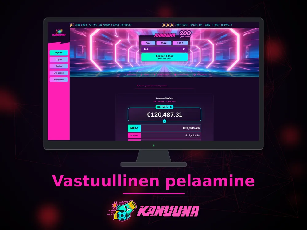 Kanuuna - Vastuullinen pelaamine