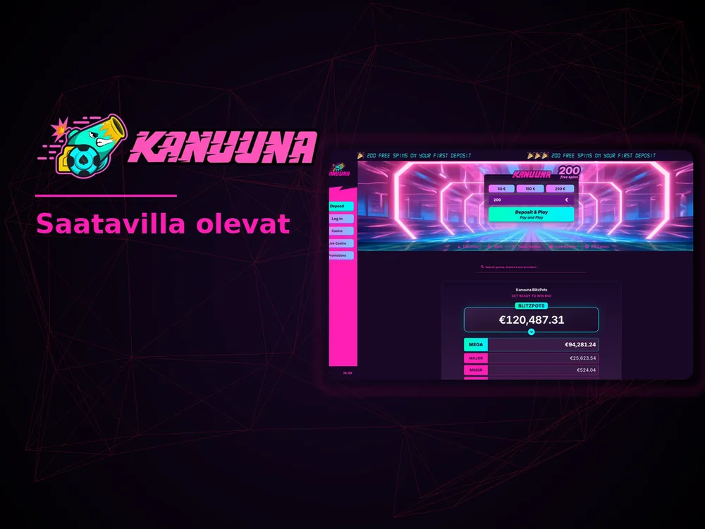 Kanuuna - Saatavilla olevat