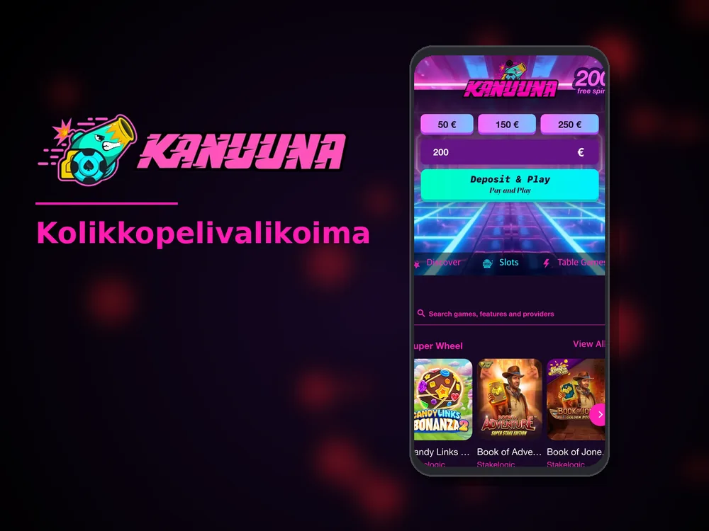 Kanuuna - Kolikkopelivalikoima