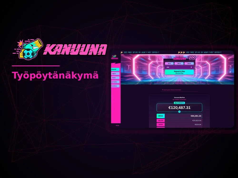 Kanuuna - Työpöytänäkymä