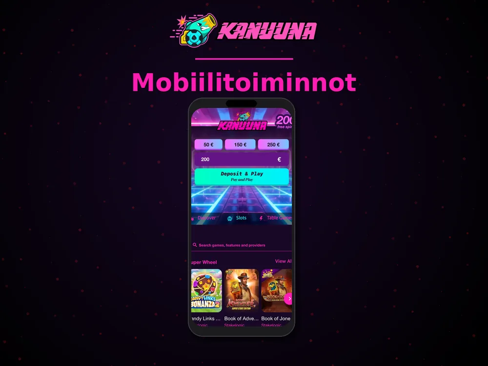 Kanuuna - Mobiilitoiminnot