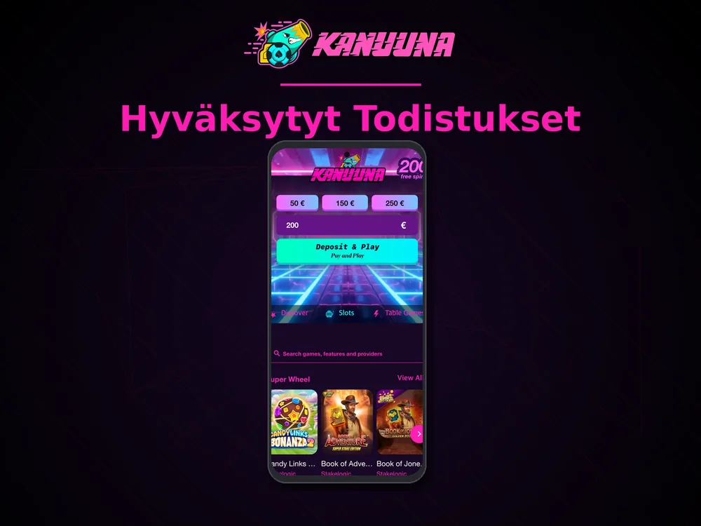 Kanuuna - Hyväksytyt Todistukset