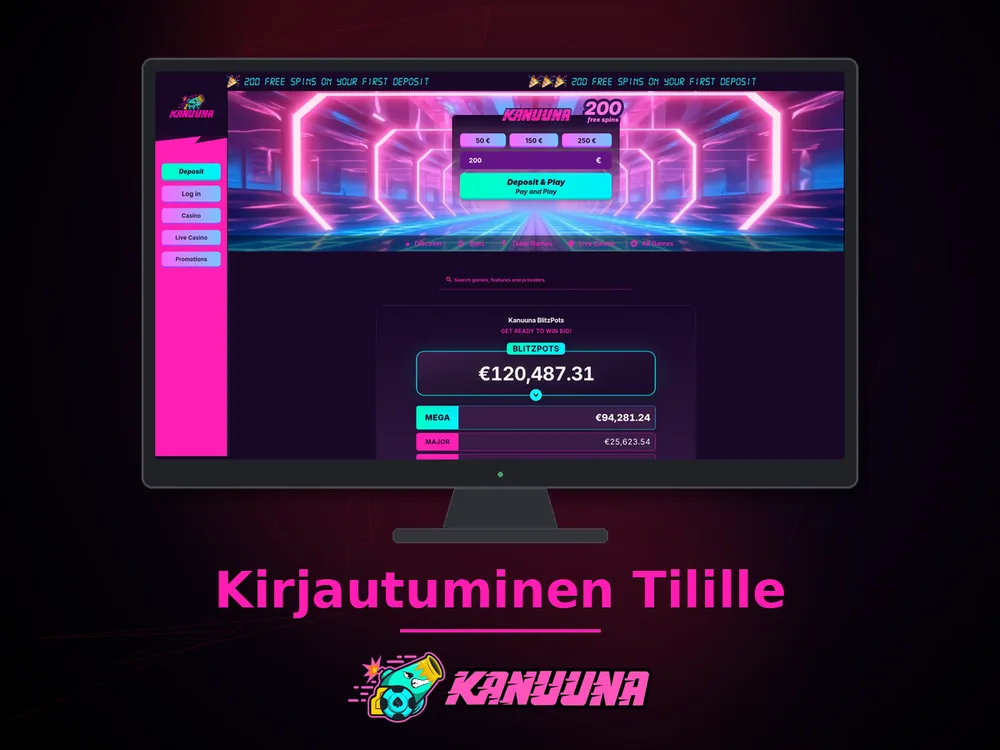 Kanuuna - Kirjautuminen Tilille