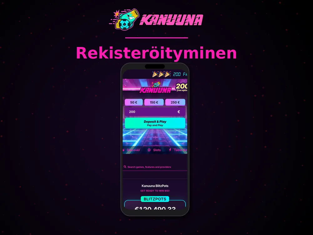 Kanuuna - Rekisteröityminen
